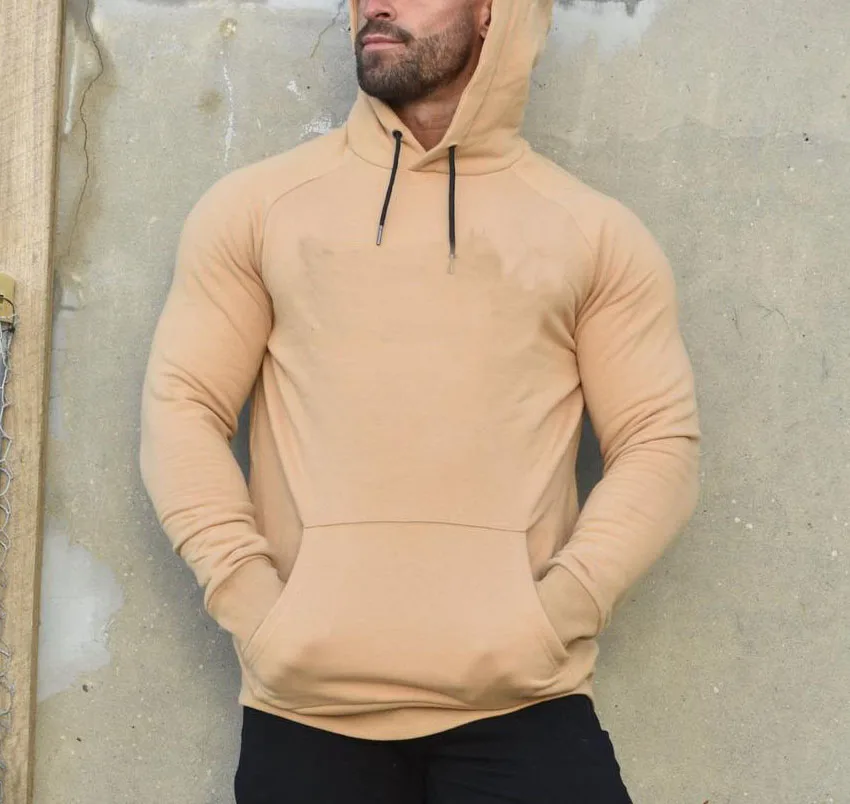tan hoodie men