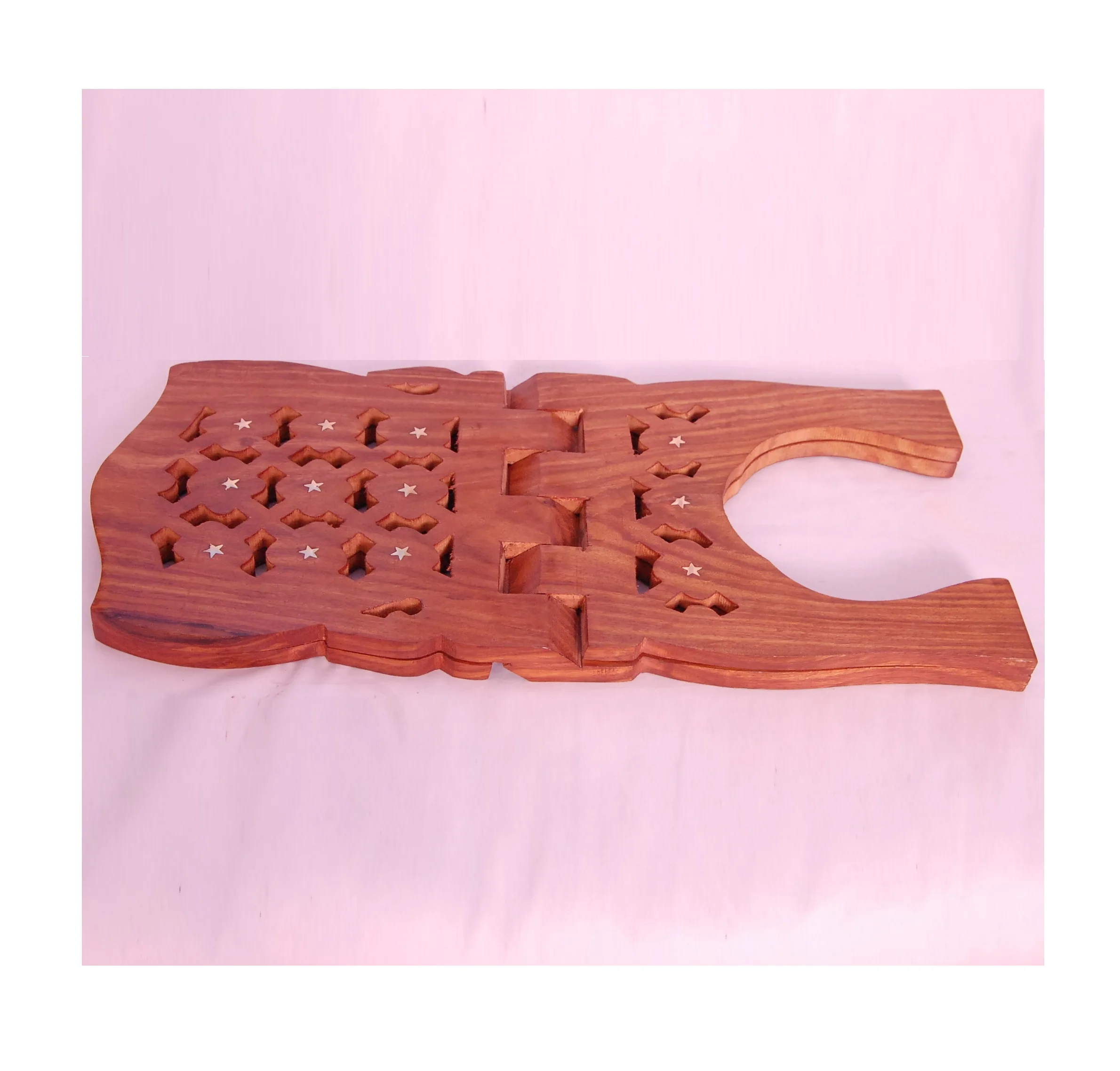 High Quality Wooden Holy Book Holder Stand Foldable Bookends Hand