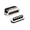 Self locating 5 pogo pins male female magnetic micro usb charging connector