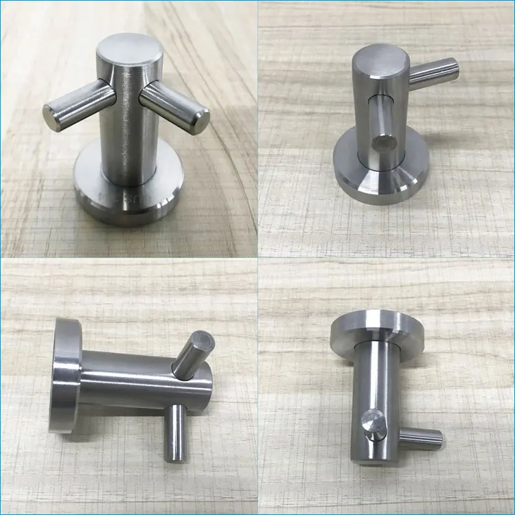 Wholesale Cheap Hardware Supplies Antirust 304 Stainless Steel Toilet Cubicle Partition Coat Hook