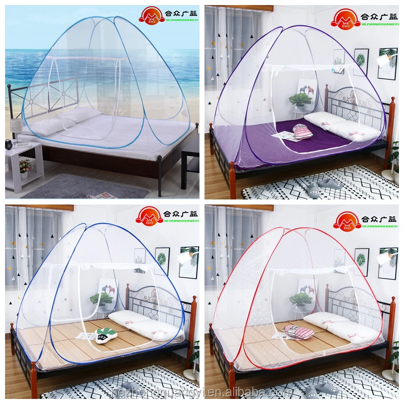 Wholesale Bed Mosquito Net Portable Folded Mesh Double Bed Mosquito Net 