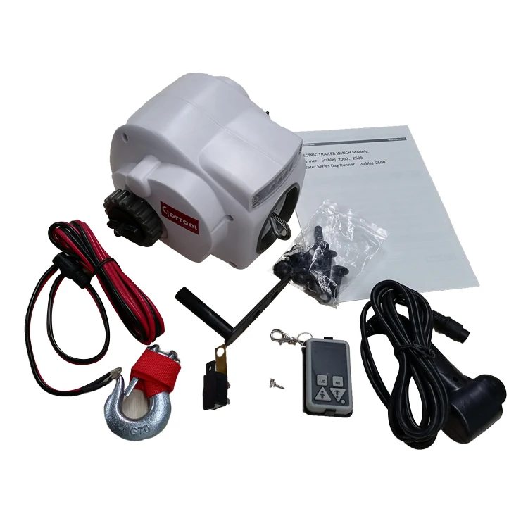 Electric Trailer Winch Mini 12v Electric Marine Fishing Boat Winch With