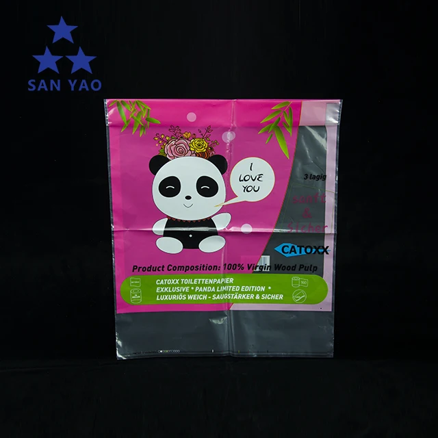 Strong Sealing Strength Quality Toilet Paper Tissue Packaging Plastic