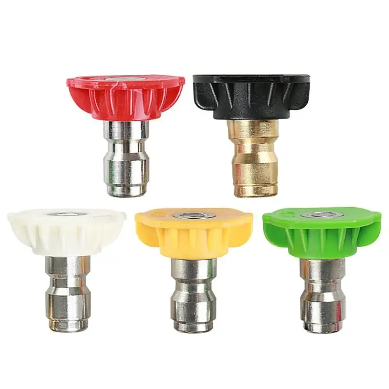 High Pressure Hose Nozzle Five Degree Nozzles Set 1/4 Quick Connector ...