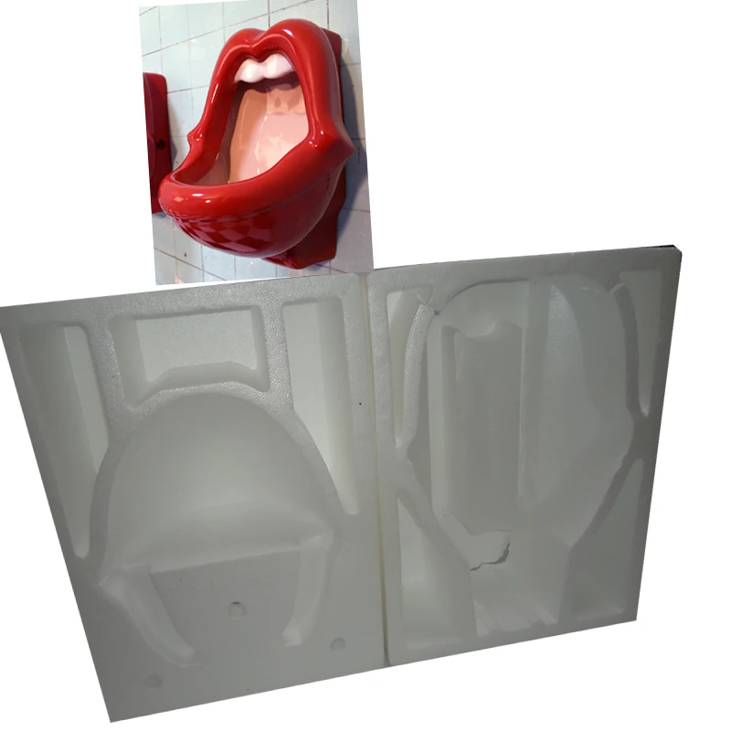 Red Lip Urinal Adult Wall Toilet Bottle Spill Proof Urinal For Salon