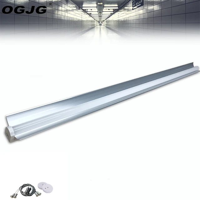 office building project stairwell wall lighting 0-10v dimming ceiling linear luminaire suspended connectable led batten lamp