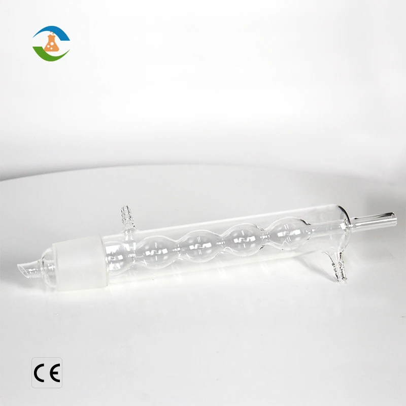 Lab Glassware Soxhlet Extractor Apparatus With Coil Condenser