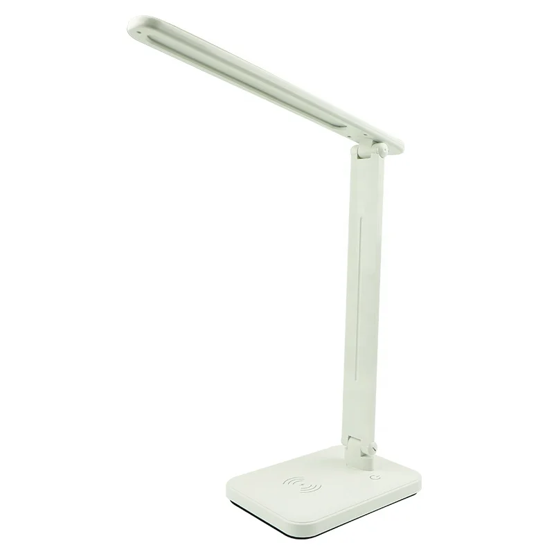 Portable LED desk lamp with dimmable and wireless charging function 6W warm white natural white and cold white