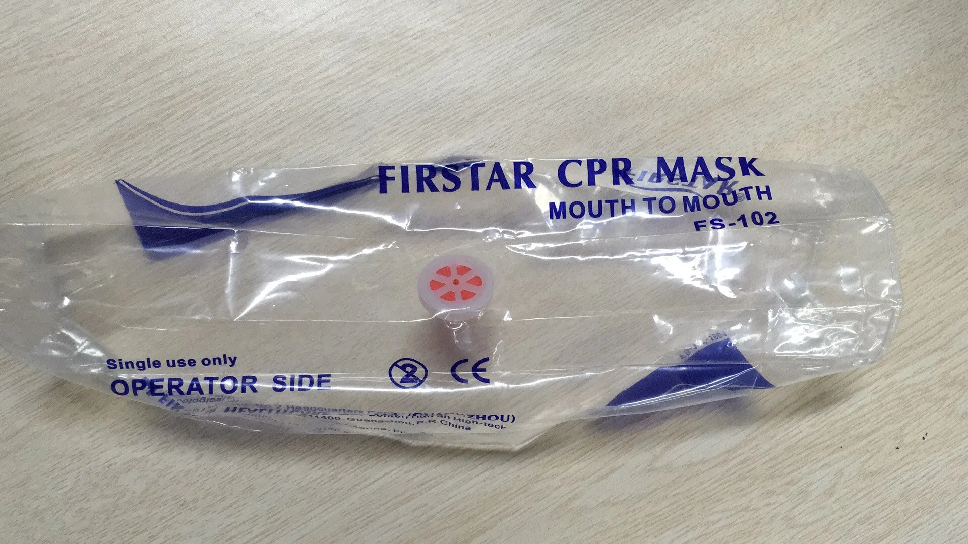 Medical Disposable One Way Valve Training Single Use Cpr Mask First Aid