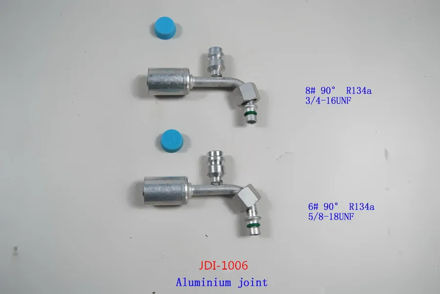 Straight 45 90 Degree Female Male Aluminium Car Hydraulic Ac Hose