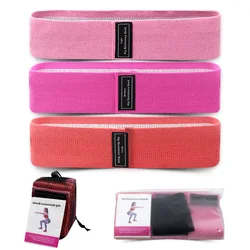 Fabric Booty Bands Set Elastic Gym Yoga Fitness Resistance Exercise Loop