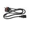 Laptop Adapter PC AC power Cable extension C5 C7 C13 C19 UK standard power cord with 3pin round wire