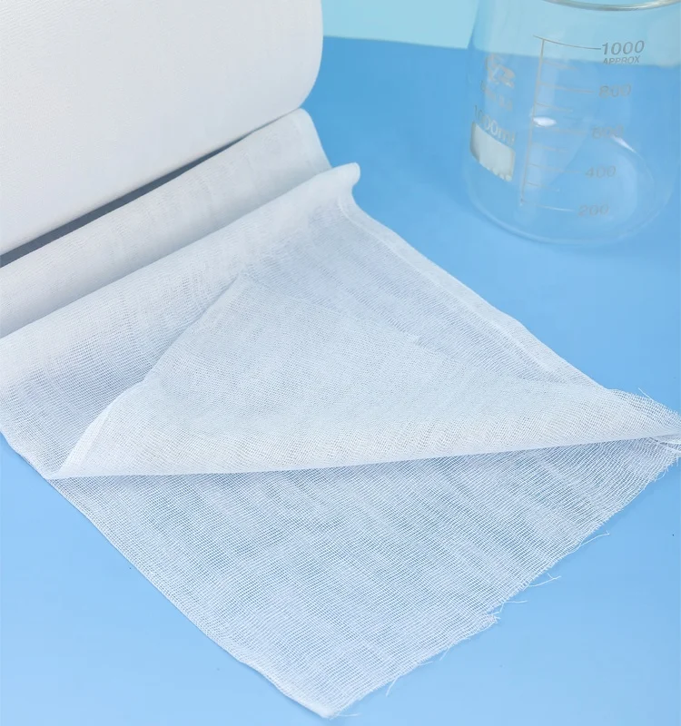 100 Cotton Medical 4 Ply 2ply 1ply Absorbent Gauze Roll Raw Material ...