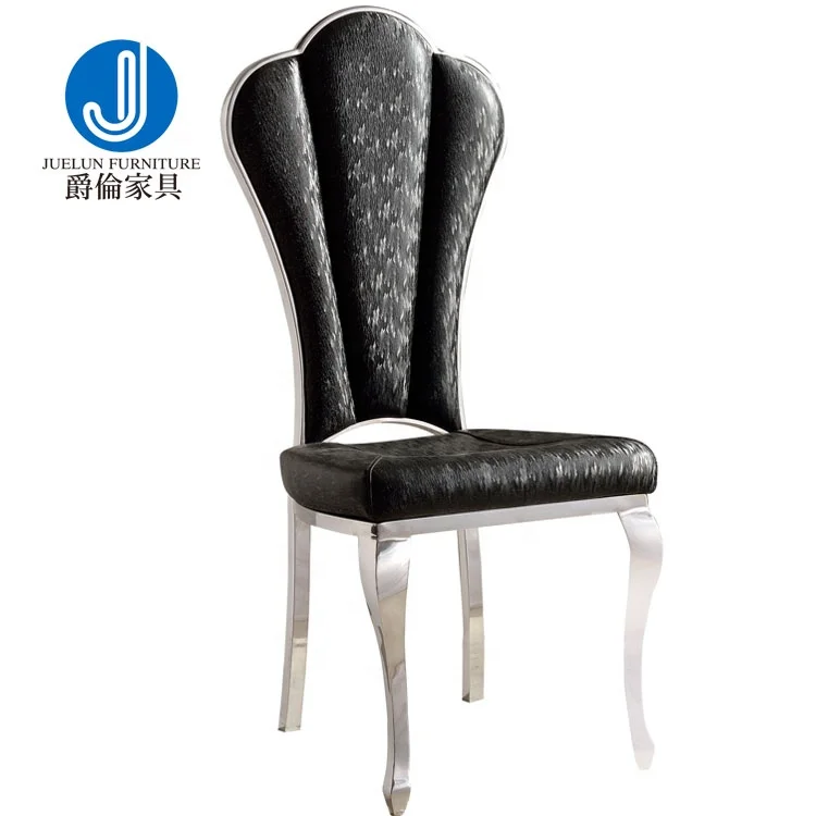 Black restaurant table chairs modern leather dining chair