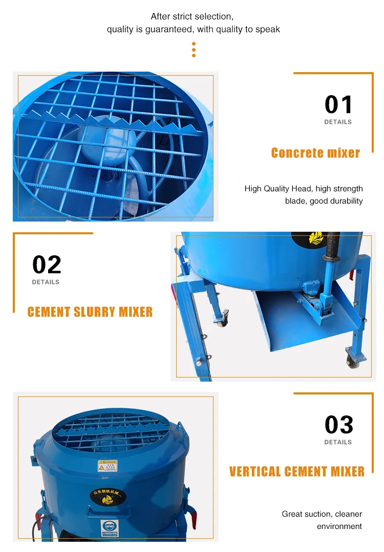 Cement Mixer Bucket Backhoe Bucket Concrete Mixer Mobile Self Loading