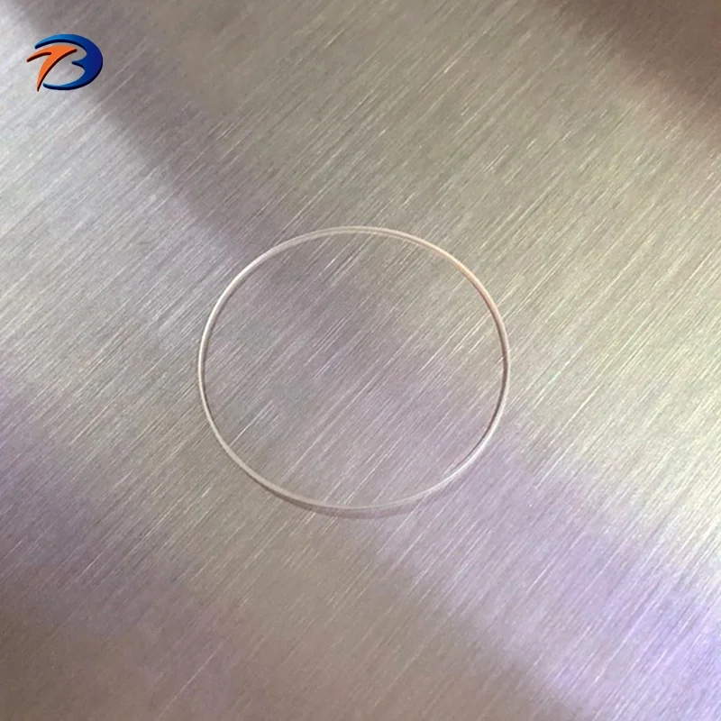 OEM laser cutting Blank optical quartz CaF2 Bk7 sapphire glass window lens