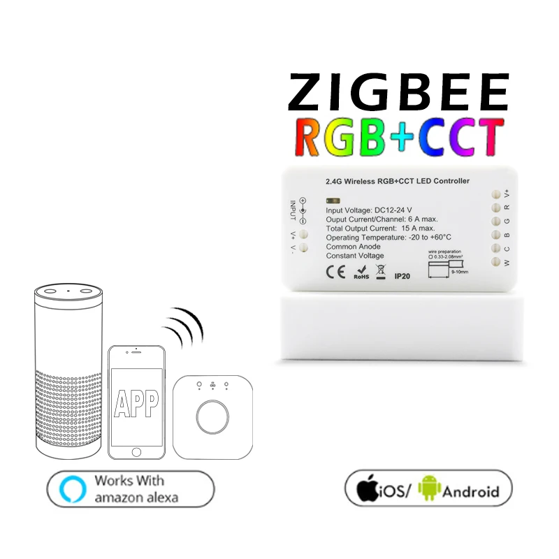 New RGBCCT Controller Zigbee Light Control Zigbee Lighting Control System Zigbee Controller