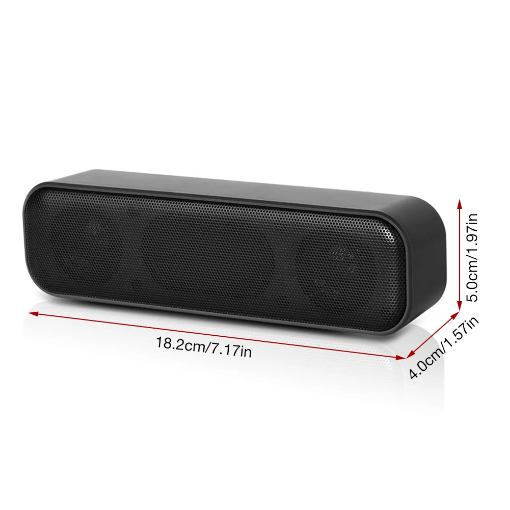 USB Computer Speaker Mini Portable Soundbar Speaker USB Powered Stereo Loudspeaker for PC Desktop Laptop - ANKUX.COM