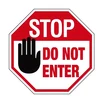 Pop quality cheap stop here do not enter signs board
