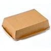 packaging container lunch bento craft recycled delivery storage meal disposable foil lined wax coated paper food box with lid
