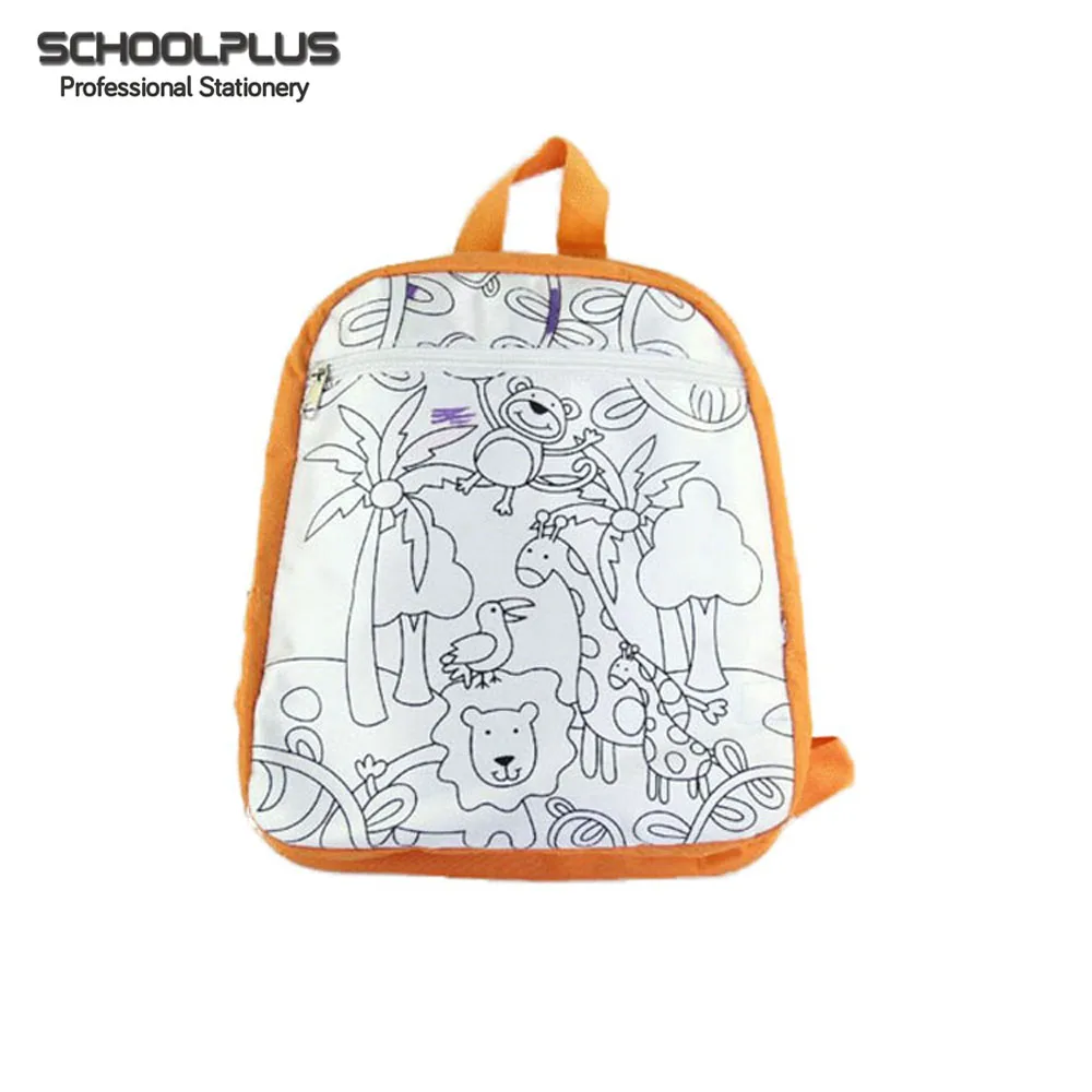 Diy Painting Coloring School Bag Backpack For Children - Buy School ...