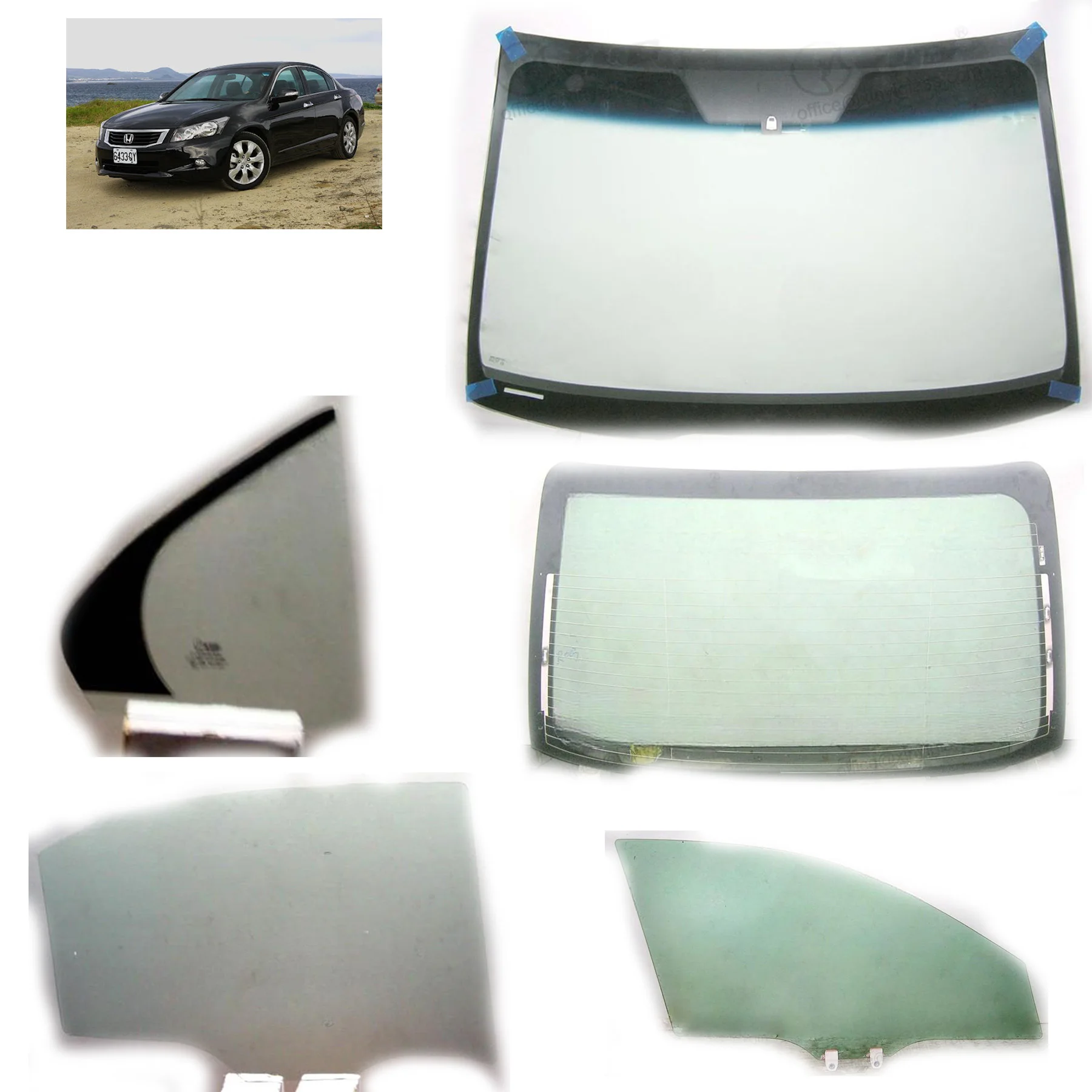 Hondaaccord 8 Windshield Glass Sunroof Car Glass Auto Glass Car Parts