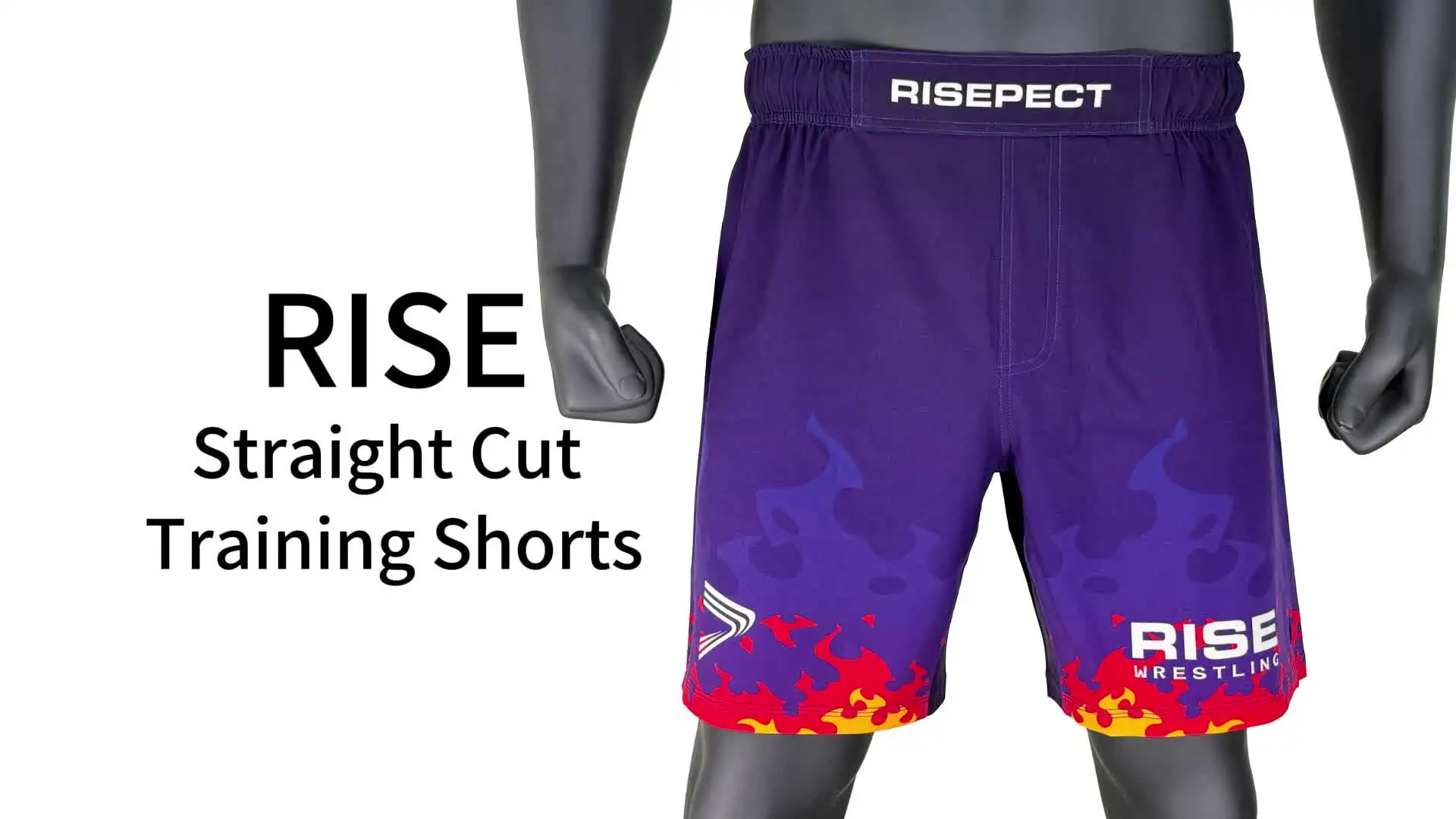 Blue Fire Wrestling Shorts Reinforced Seam Breathable and Quick
