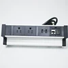 Removable Mount Multi-Outlets Desktop Clamp Power Plug Outlets with RJ45 USB charger