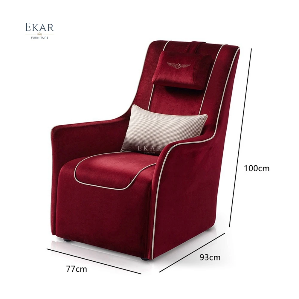 Luxury Modern Velvet Armchair - Retro Style Single Lounge Chair supplier