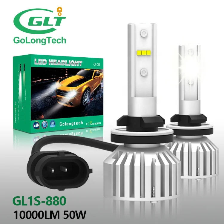 Golongtech GL1S K I A  K5 100W 10000lm H27w/1 H27w Dual PG13  G5 Car Bulbs Foglight  Headlight Fog Light  Bulb 880 881 Led