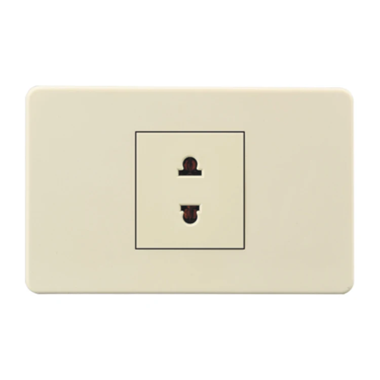 US Standard White Switch and Socket 220v Cooker Switch Design 1 Gang Smart Push Button No Netral Wall Switch With Indicator