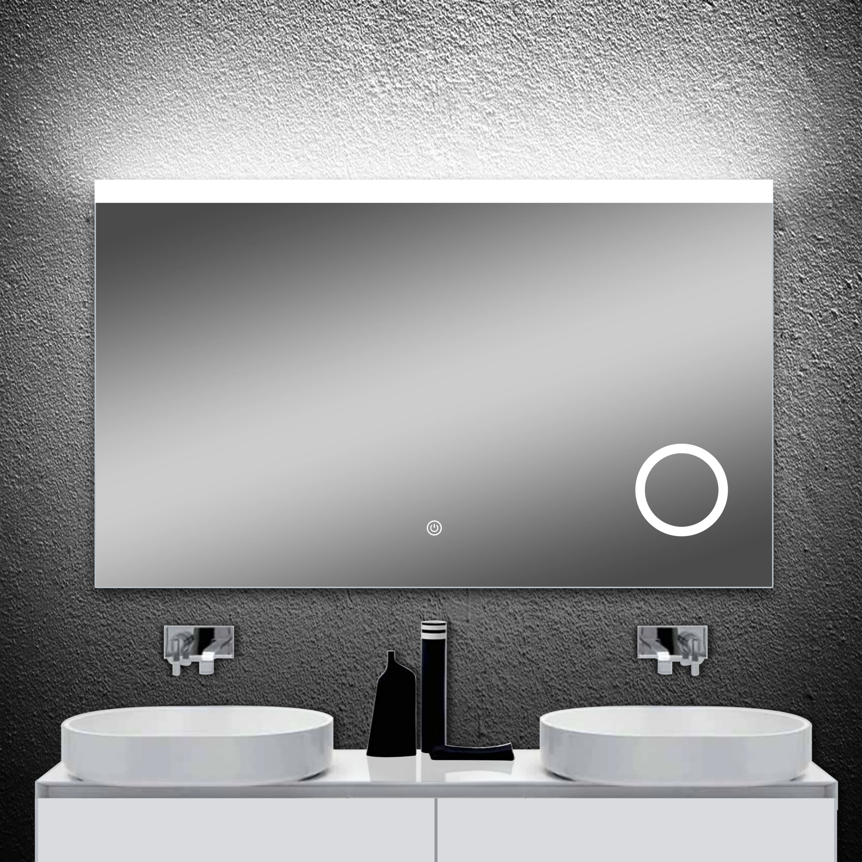 Led Mirror Elegant Simple Luxury Oem Customized Makeup Decorative Lighting Modern Bathroom Pcs