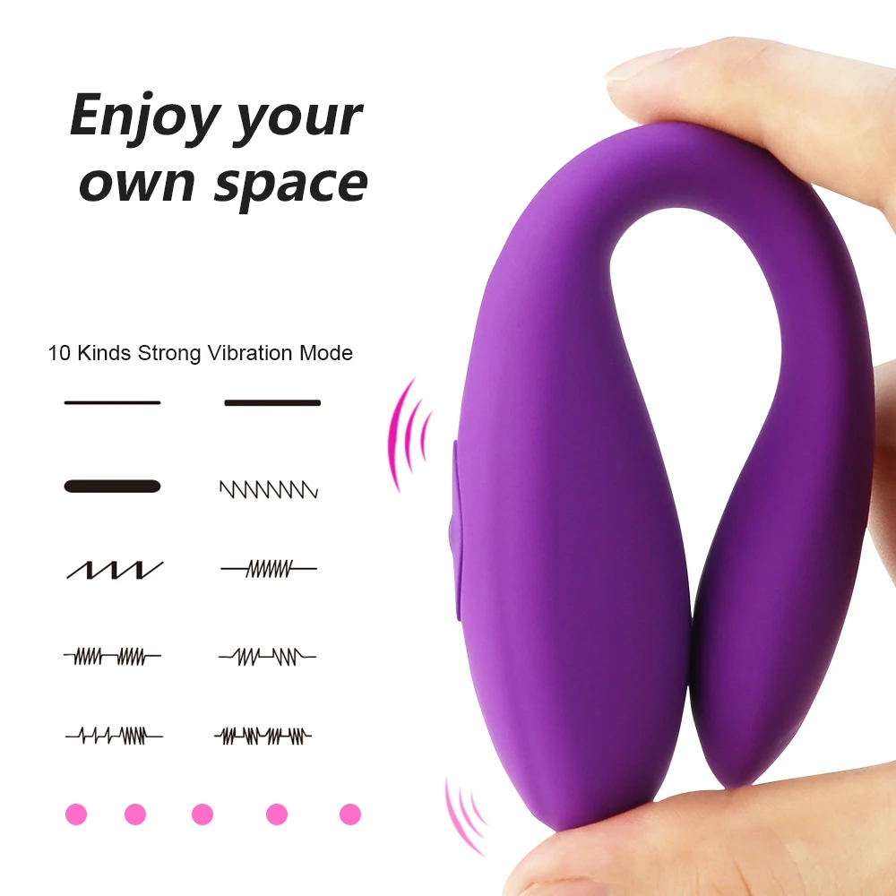 Quiet Dual Motor U Shape G Spot Vibrator Wireless Remote Control Clitoris Vibrators Stimulation