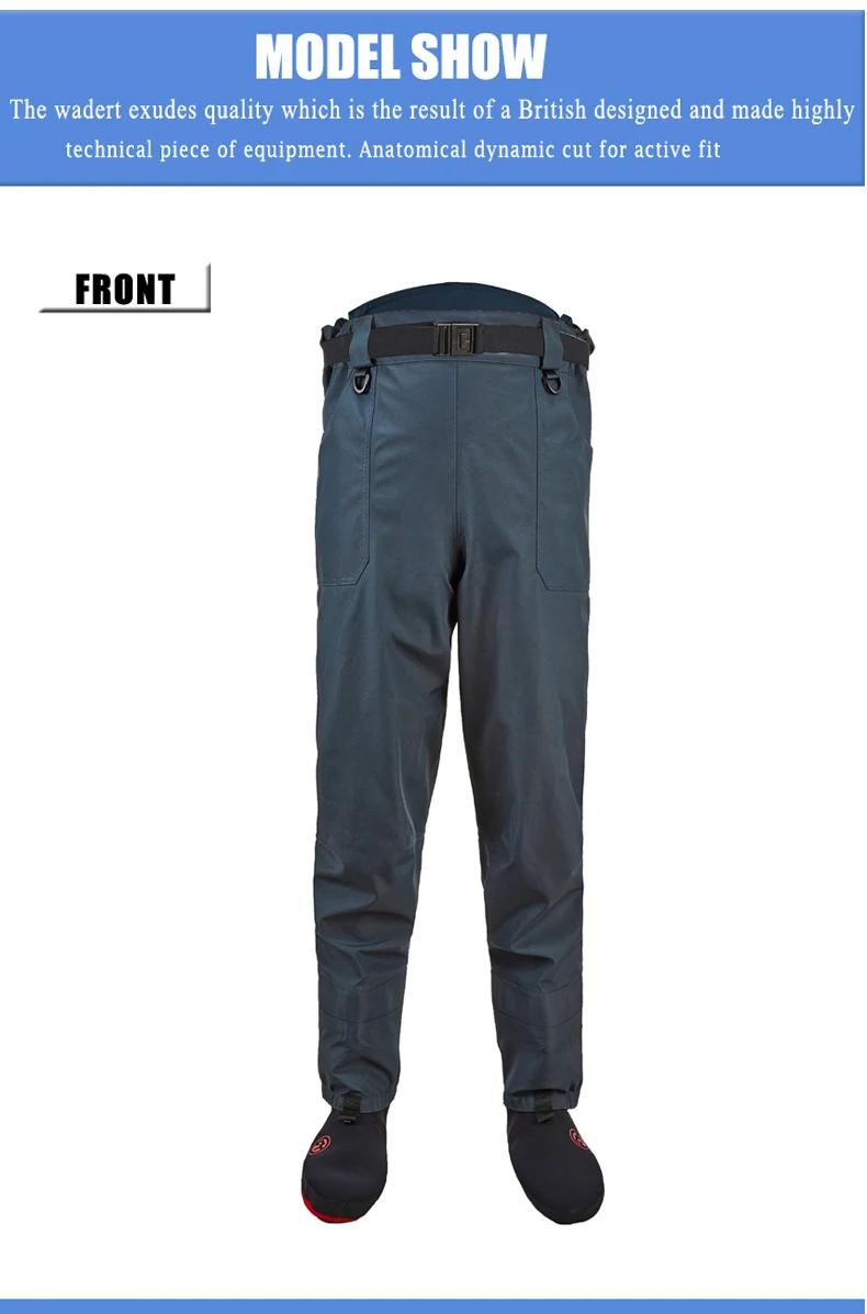 3ply Waterproof Fly Fishing Wading Pants Outdoor Anglers Hip Waders