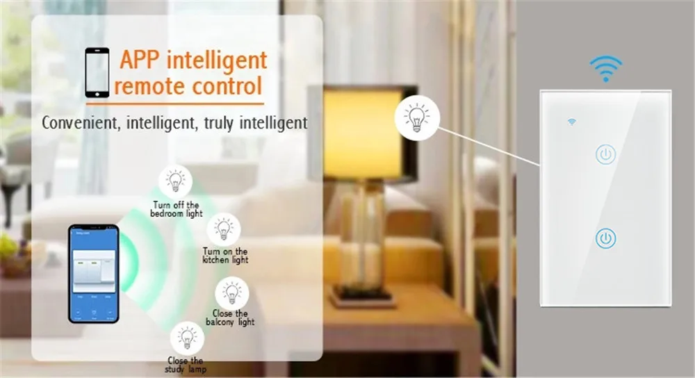 Weiwo Zigbee Remote Wall Touch Switch without N line 1/2/3 Gang Glass Panel light Switch with aluminum frame smart home Uemon - ANKUX.COM