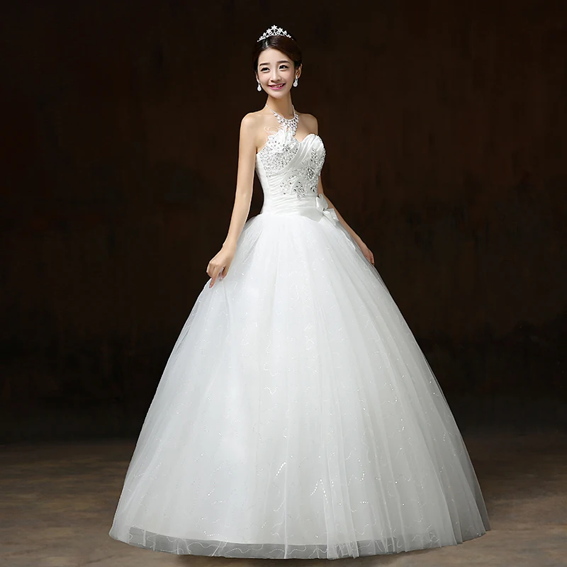 2020 Oem White Color Wedding Dress China Marry Garment Hit