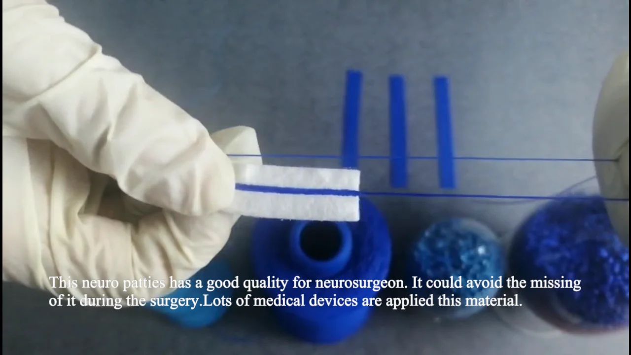 Surgical Cotton Xray Neuro Pattie Buy Neurosurgical,Sterile Cotton