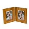 4x6 high quality home decoration table stand folding picture frame hinged two sides photo frame
