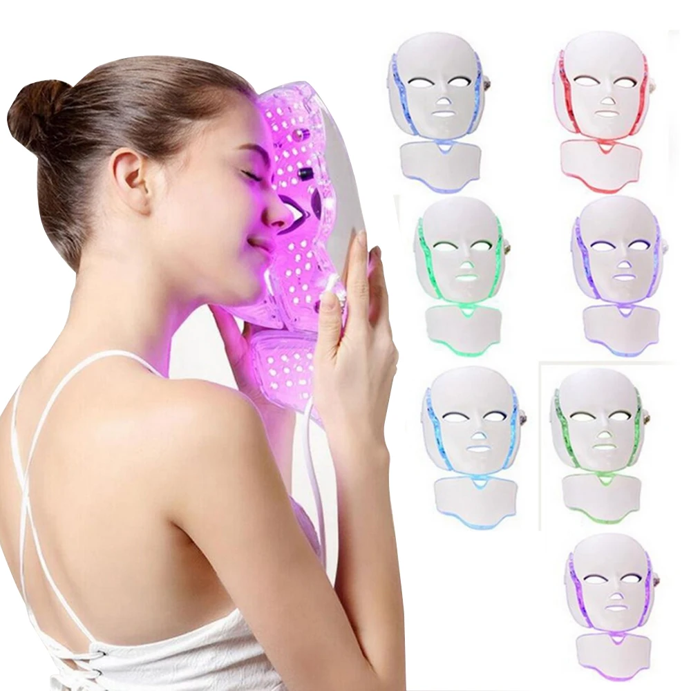 Neck Skin Rejuvenation Anti Acne Wrinkle Beauty Treatment Salon Home Use Newest 3/7 Colors Led Photon Facial Mask.jpg