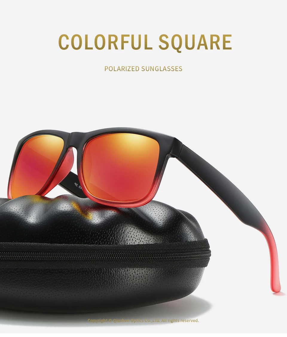 Sport Polarized Square Sunglasses For Men Women Outdoor Driving Fishing Glasses 