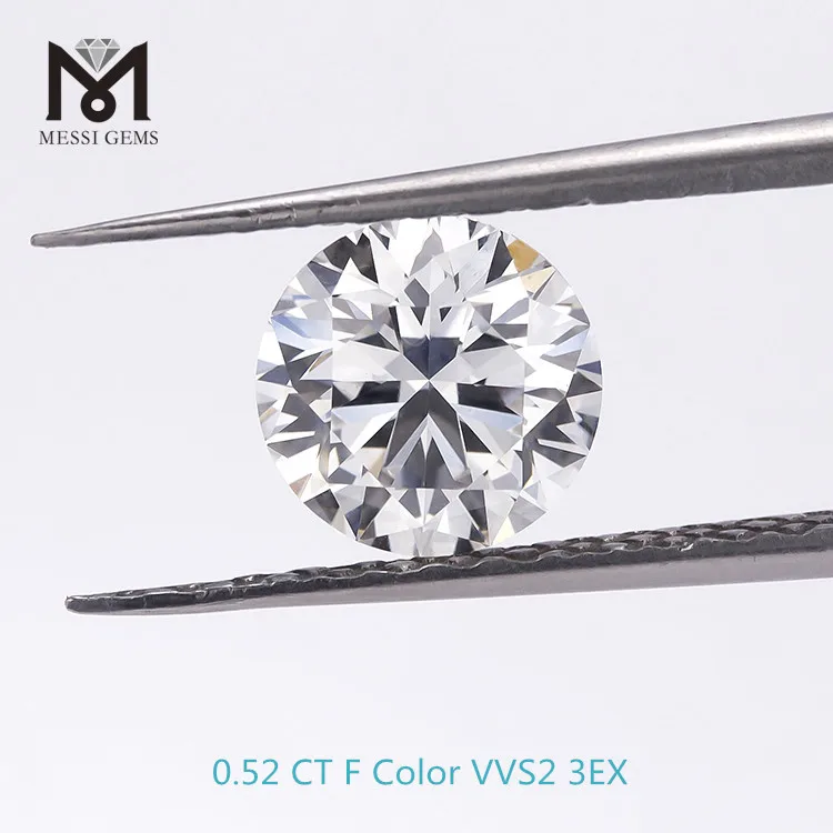 0.5 Carat F Vvs Round Brilliant Cut Loose Cvd Hpht Diamond Price Per