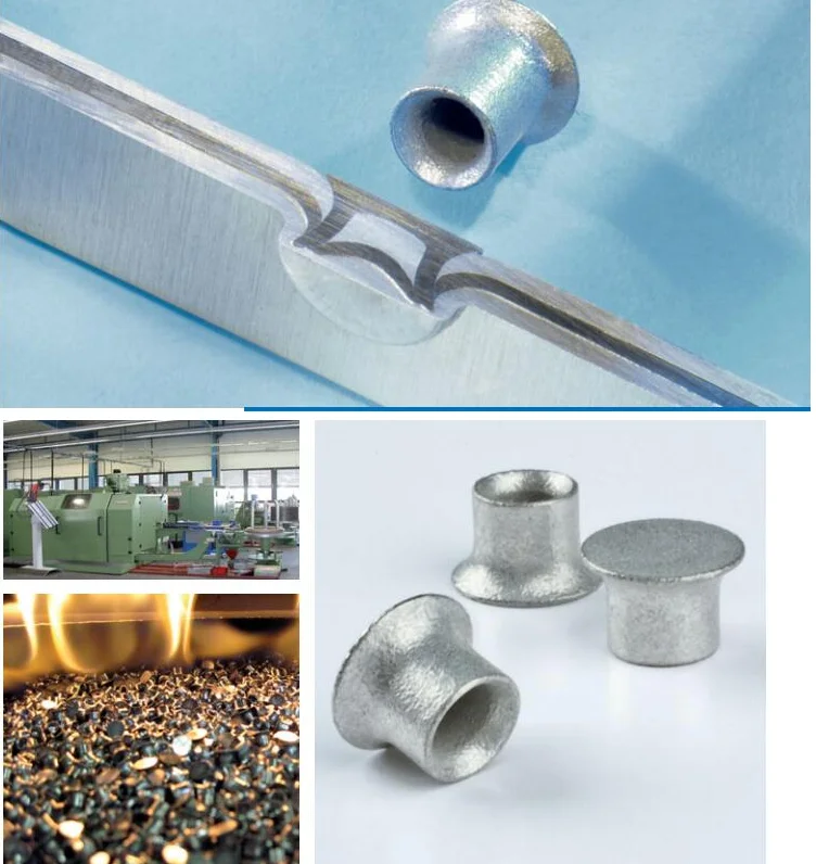 3.3mm 5.3mm Self Piercing Rivet With Tape With Use Of Self Piercing