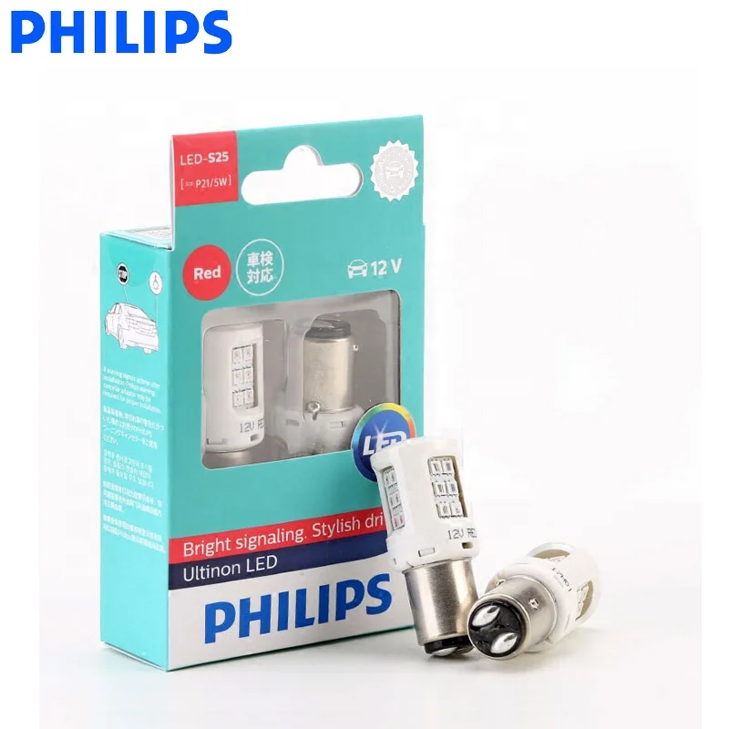 PHILIPS S25 3W 2pcs/set Turn Signal , Reverse ,Parking Light Auto Mini Bulbs Led Signal Lamp