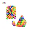 1/2 Inch Wooden Cubes 2.5x2.5x2.5 cm Wood Square Blocks Multi-colored 100 pcs Craft Wooden Cubes Blocks