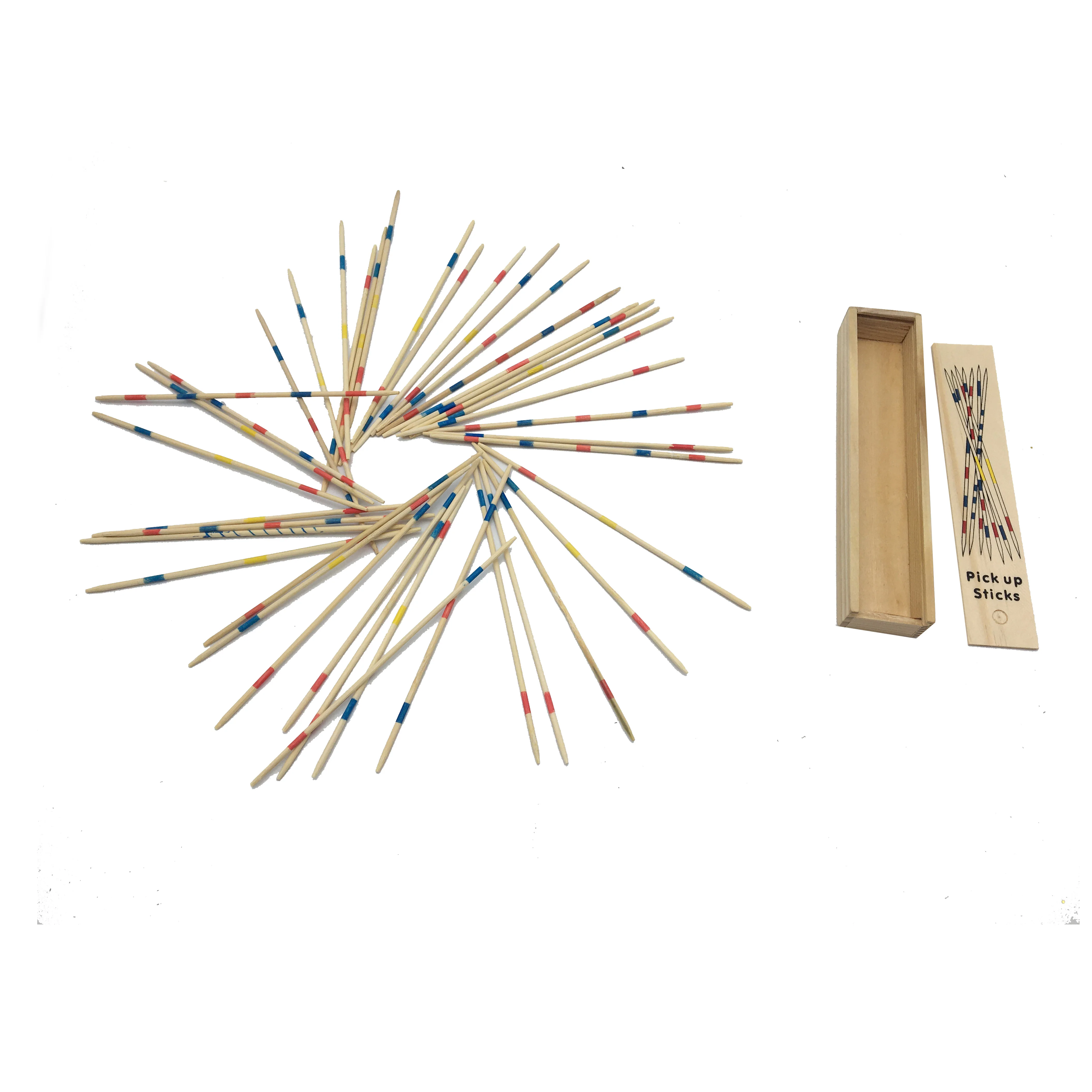 Set of 41 mikado in their wooden case 19 x 4 x 2,5 cm