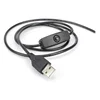 USB with switching power cord USB A with On Off Toggle Switch TO open end Cord
