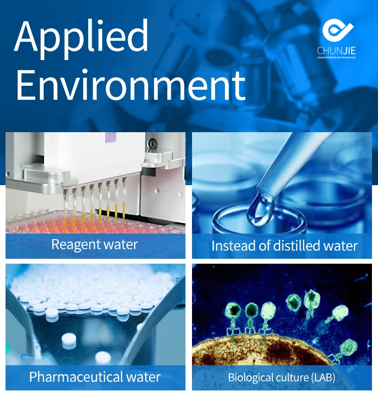 Laboratory Ultrapure Water System Analyzer Deionizer Water Hospital Machine Distilled Di Type I