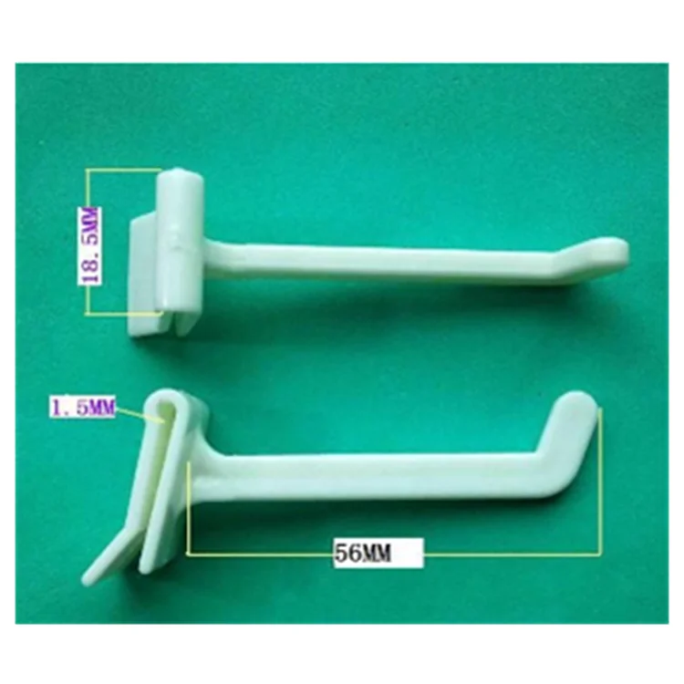 
Wholesale supermarket hook display new products durable pegboard small plastic hanging hook 