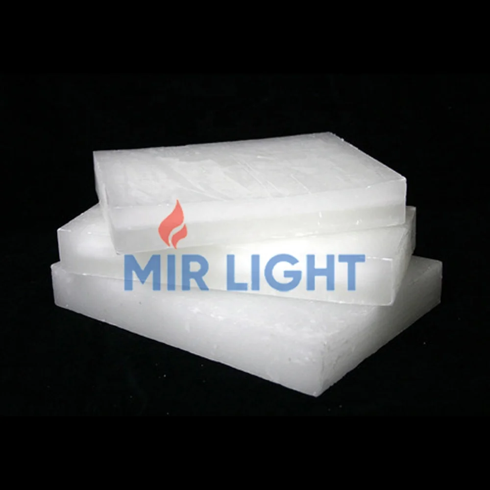 Mir Wax High Quality Solid Semi Refined Paraffin Wax In Slabs For Export Supply Parafin Fully