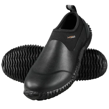 Unisex Waterproof Rubber Garden Shoes Ankle Rain Boots Mud Muck Slip-on ...